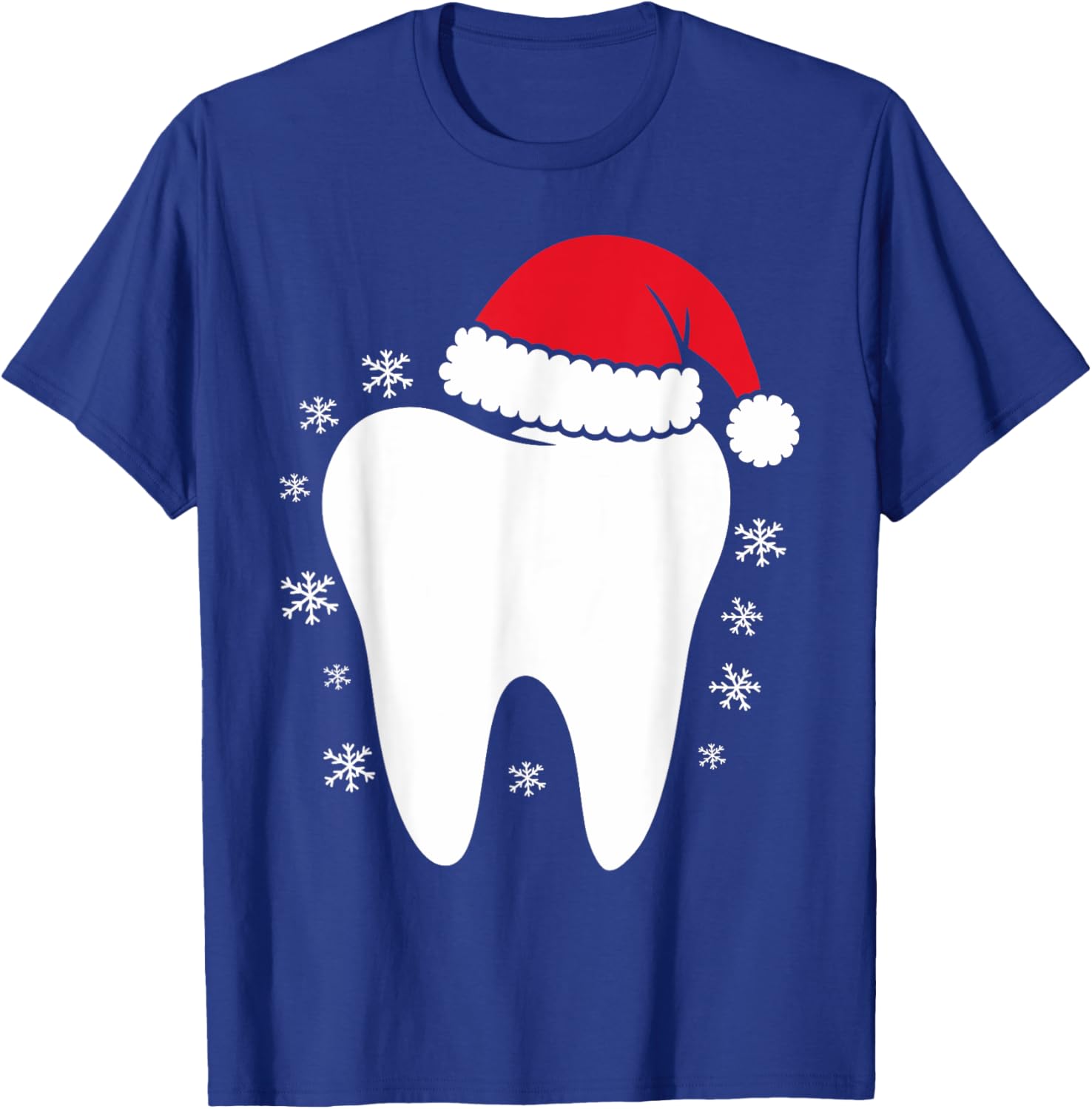 Funny Dental Assistant Christmas Tooth Dentist T-Shirt - T-Shirt | Royal