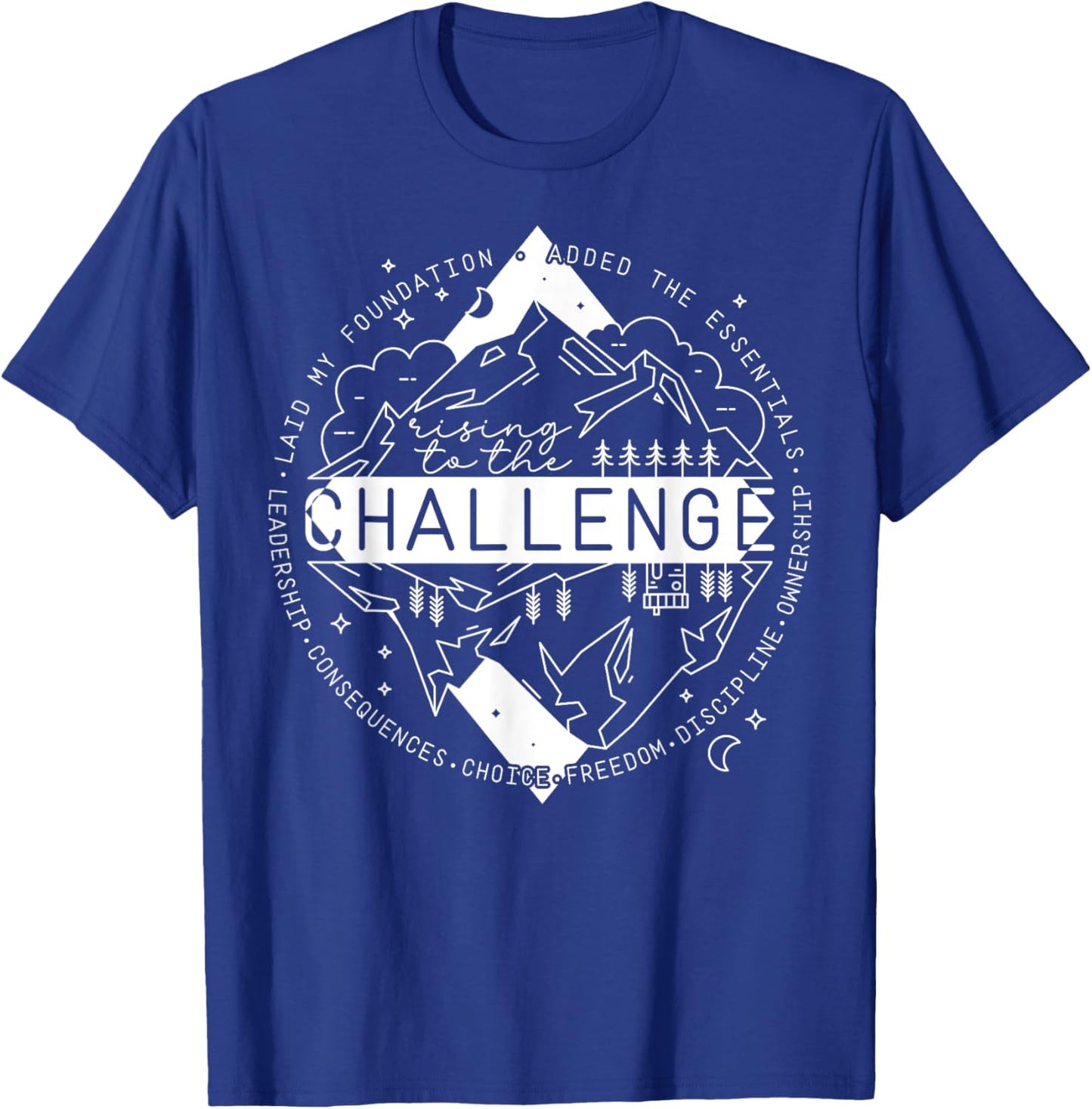Classical Conversations Rising to the Challenge T-Shirt - T-Shirt | Royal