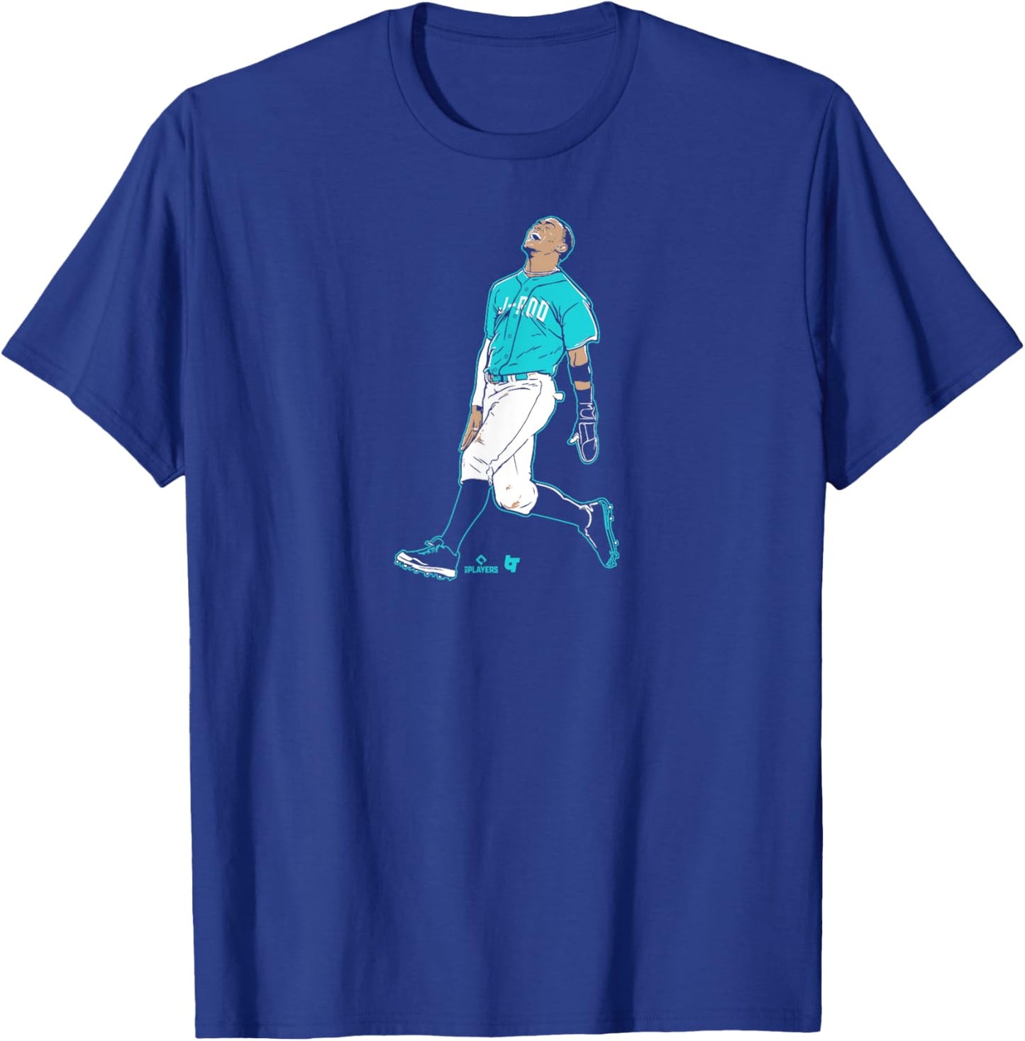 Julio Rodriguez: Superstar Pose - Seattle Baseball T-Shirt - T-Shirt | Royal