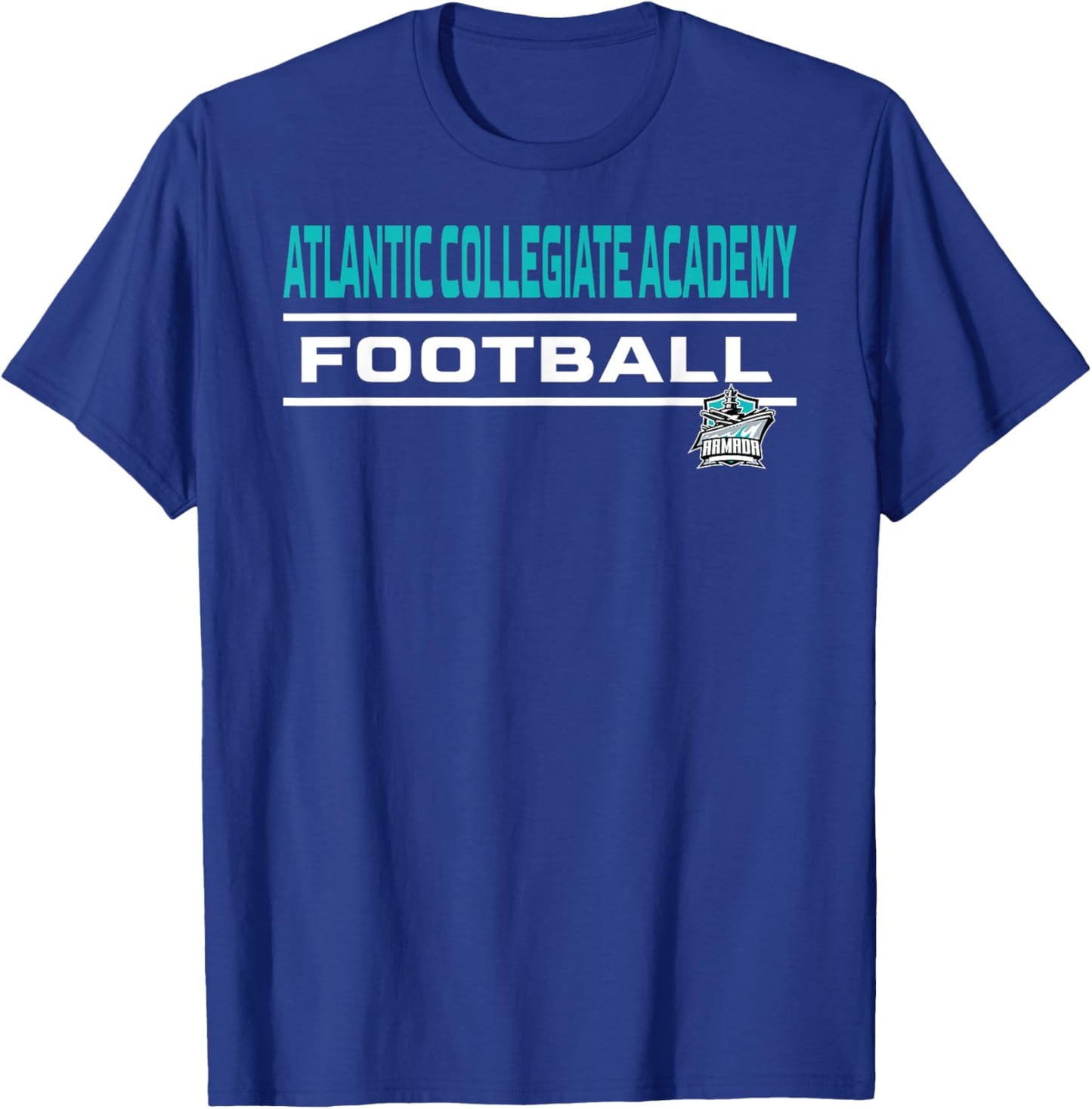 Atlantic Collegiate Academy Armada Football T-Shirt - T-Shirt | Royal