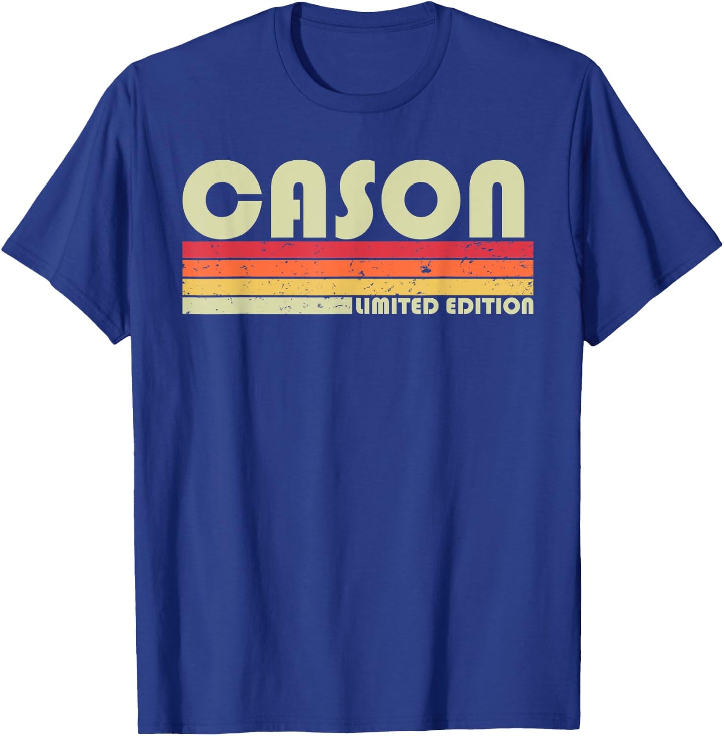 CASON Gift Name Personalized Funny Retro Vintage Birthday T-Shirt - T-Shirt | Royal
