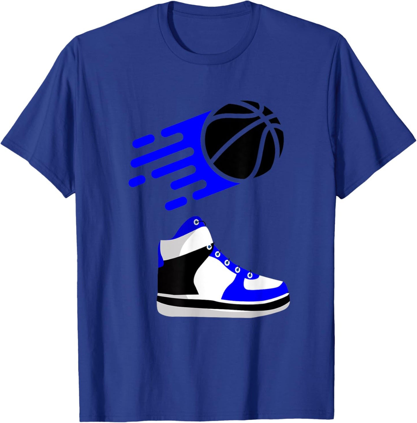 Blue basketball sneaker T-Shirt - T-Shirt | Royal