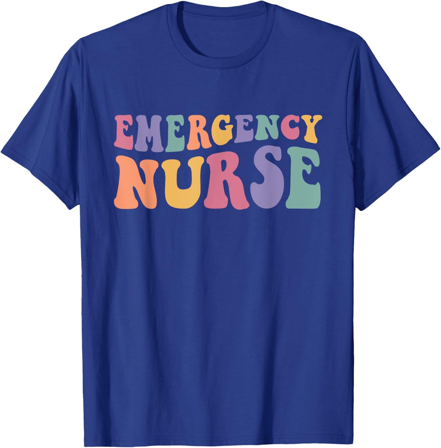 ER Nurse Groovy Emergency Nurse Nursing School Women T-Shirt - T-Shirt | Royal