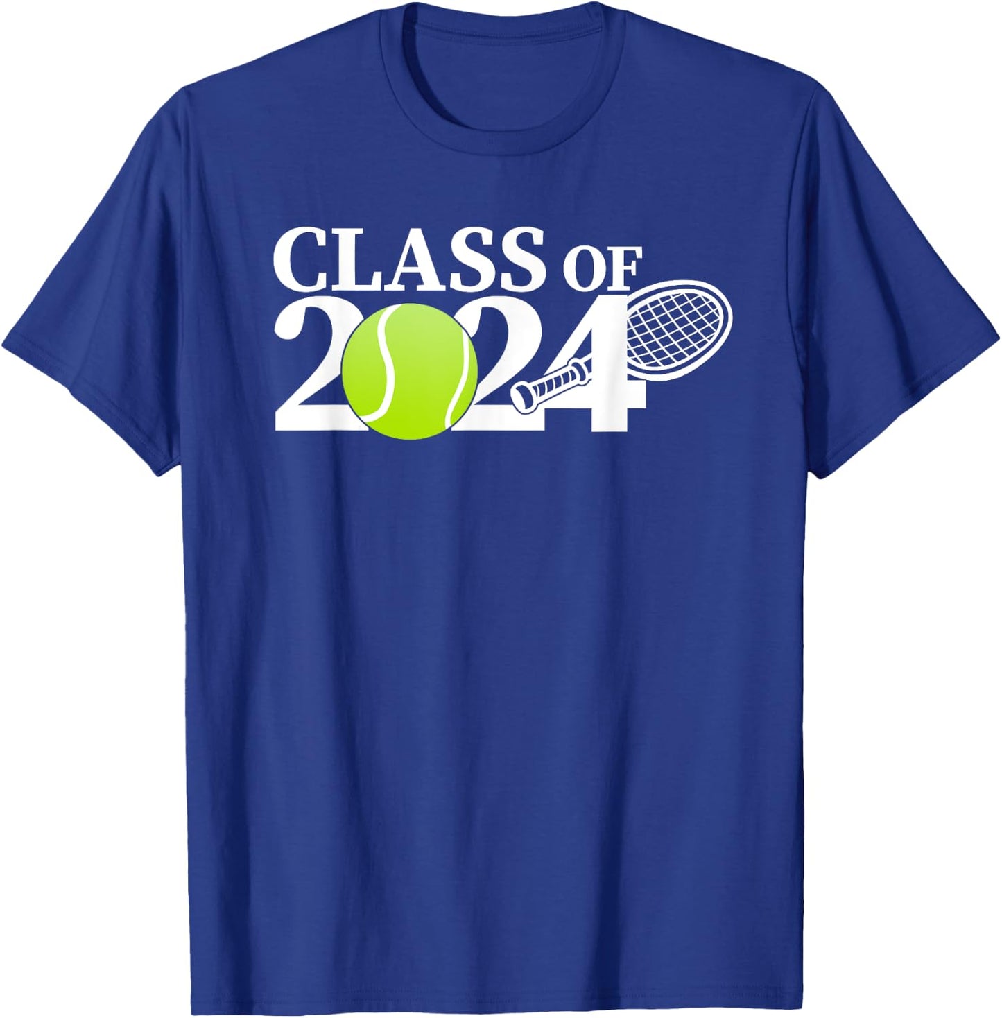 Class of 2024 Graduation Senior Tennis Player Gifts T-Shirt - T-Shirt | Royal