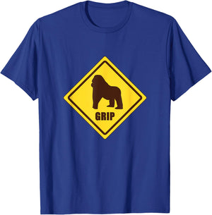 Funny Gorilla Grip Warning T-Shirt - T-Shirt | Royal