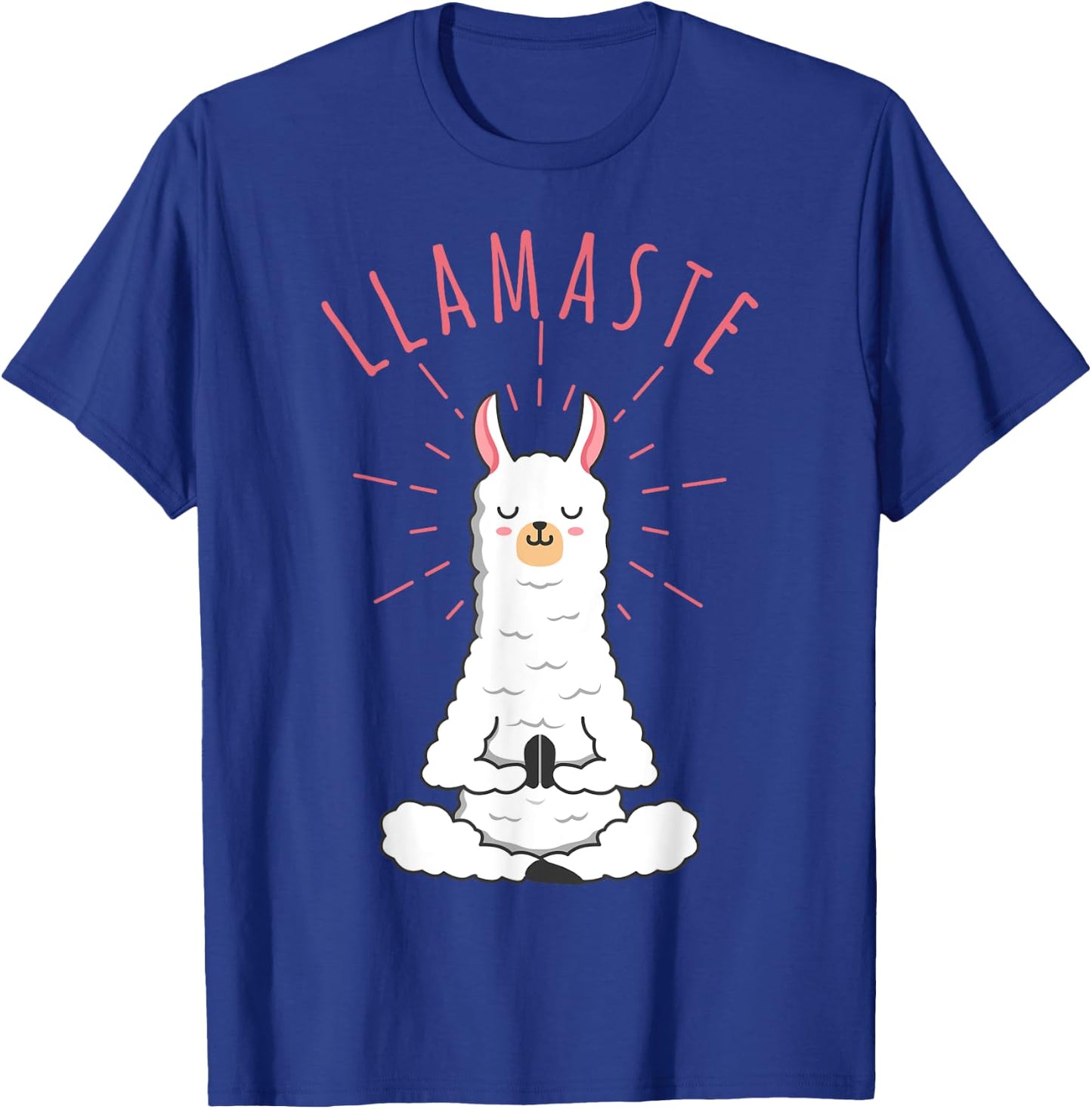 Funny Llama Do Yoga, Llamaste, Namaste Funny Yoga Meditation T-Shirt - T-Shirt | Royal
