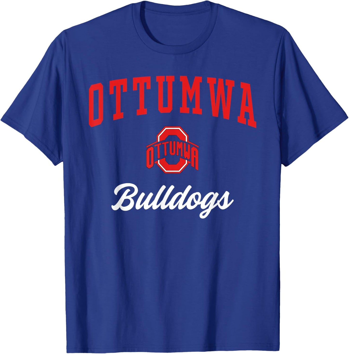 Ottumwa High School Bulldogs T-Shirt - T-Shirt | Royal