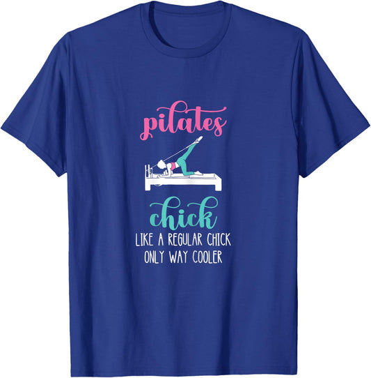 Pilates Chick Pilates Workout Pilates Fitness Instructor T-Shirt - T-Shirt | Royal