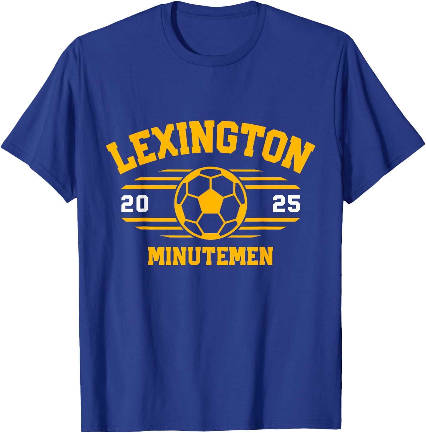 Lexington Minutemen Soccer Ball 2025 T-Shirt - T-Shirt | Royal
