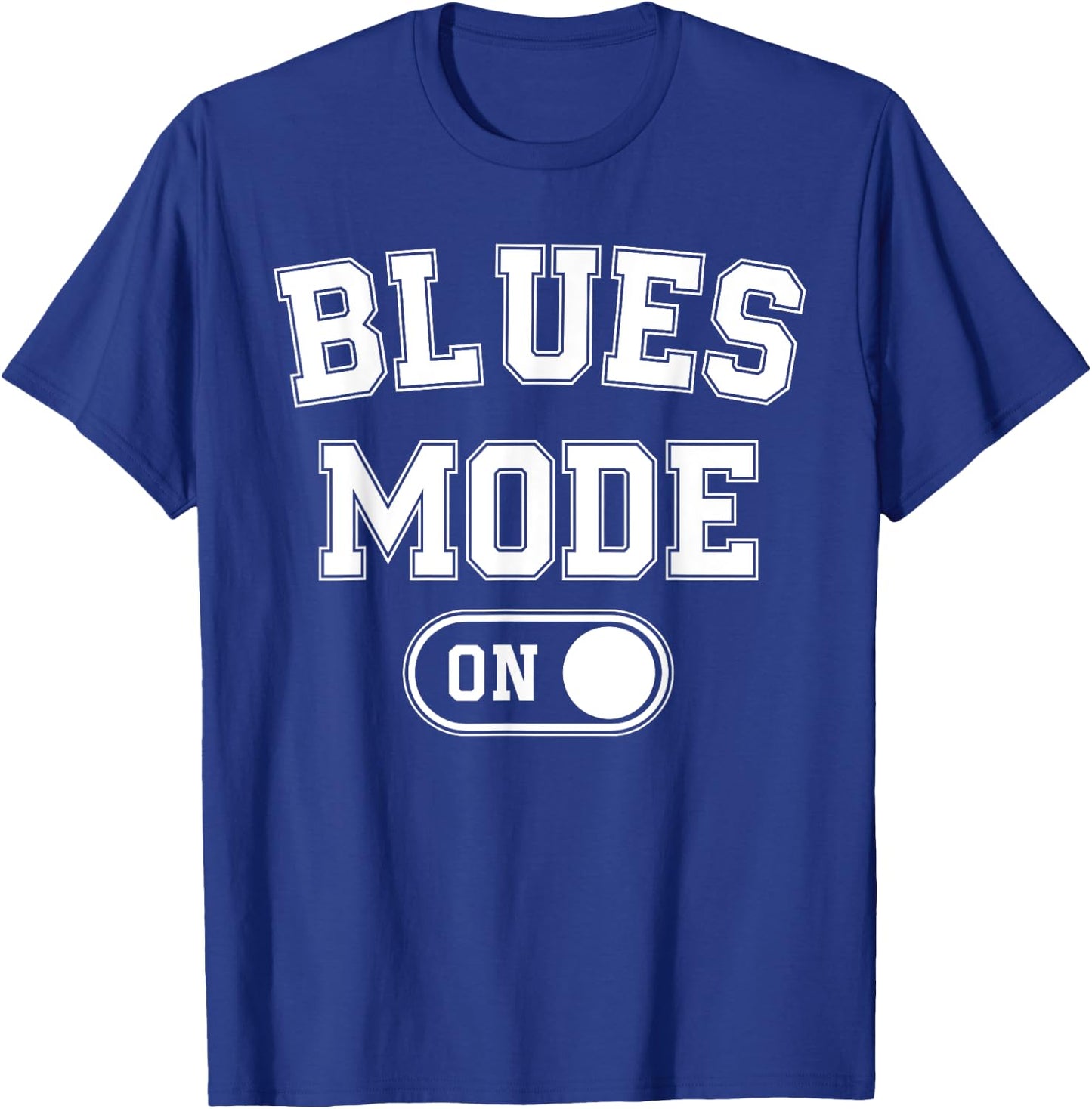 Blues Mode On Funny Blues Man Gift Musician Singer Guitarist T-Shirt - T-Shirt | Royal