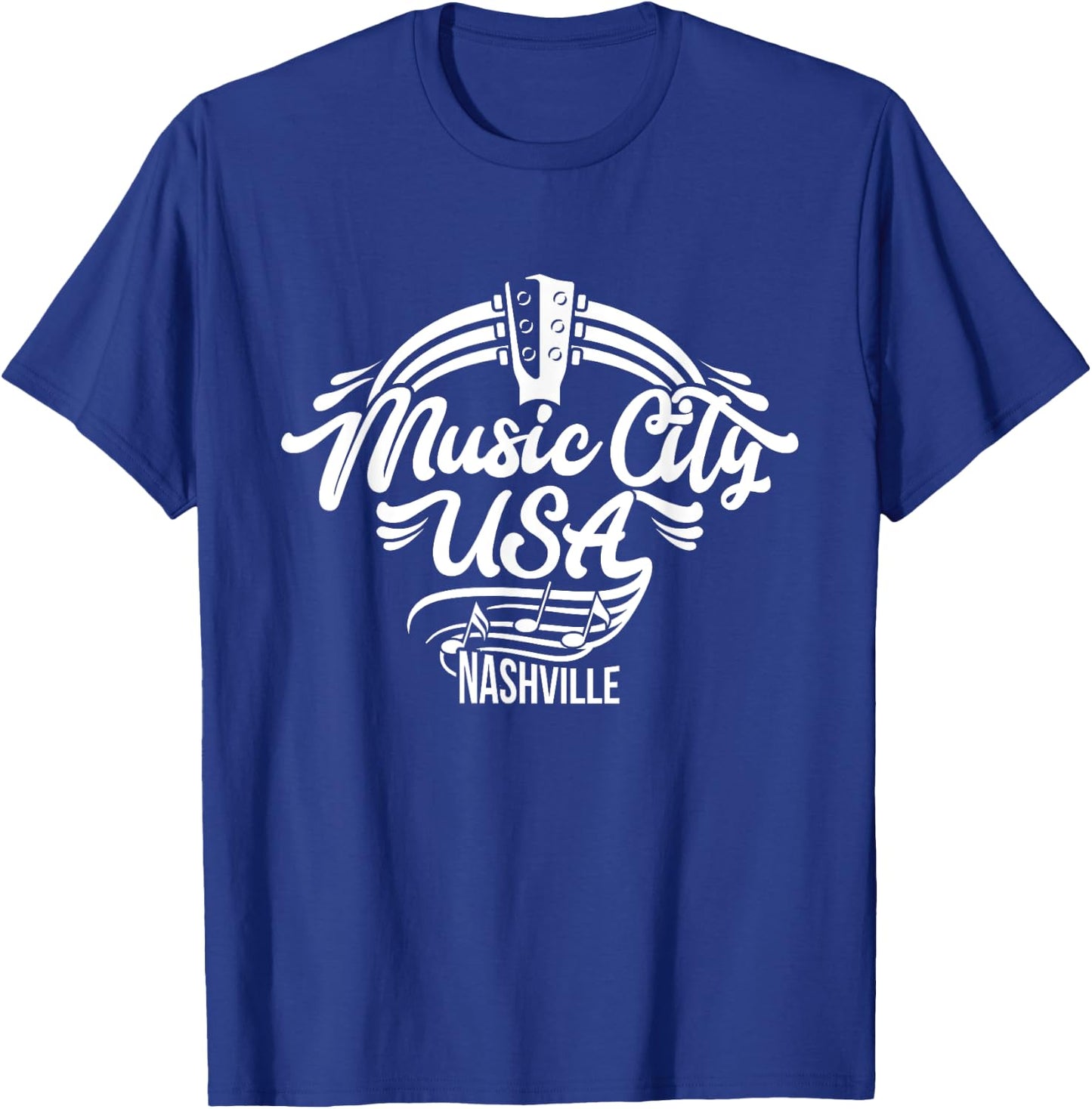 Music City USA Nashville | Retro T-Shirt - T-Shirt | Royal