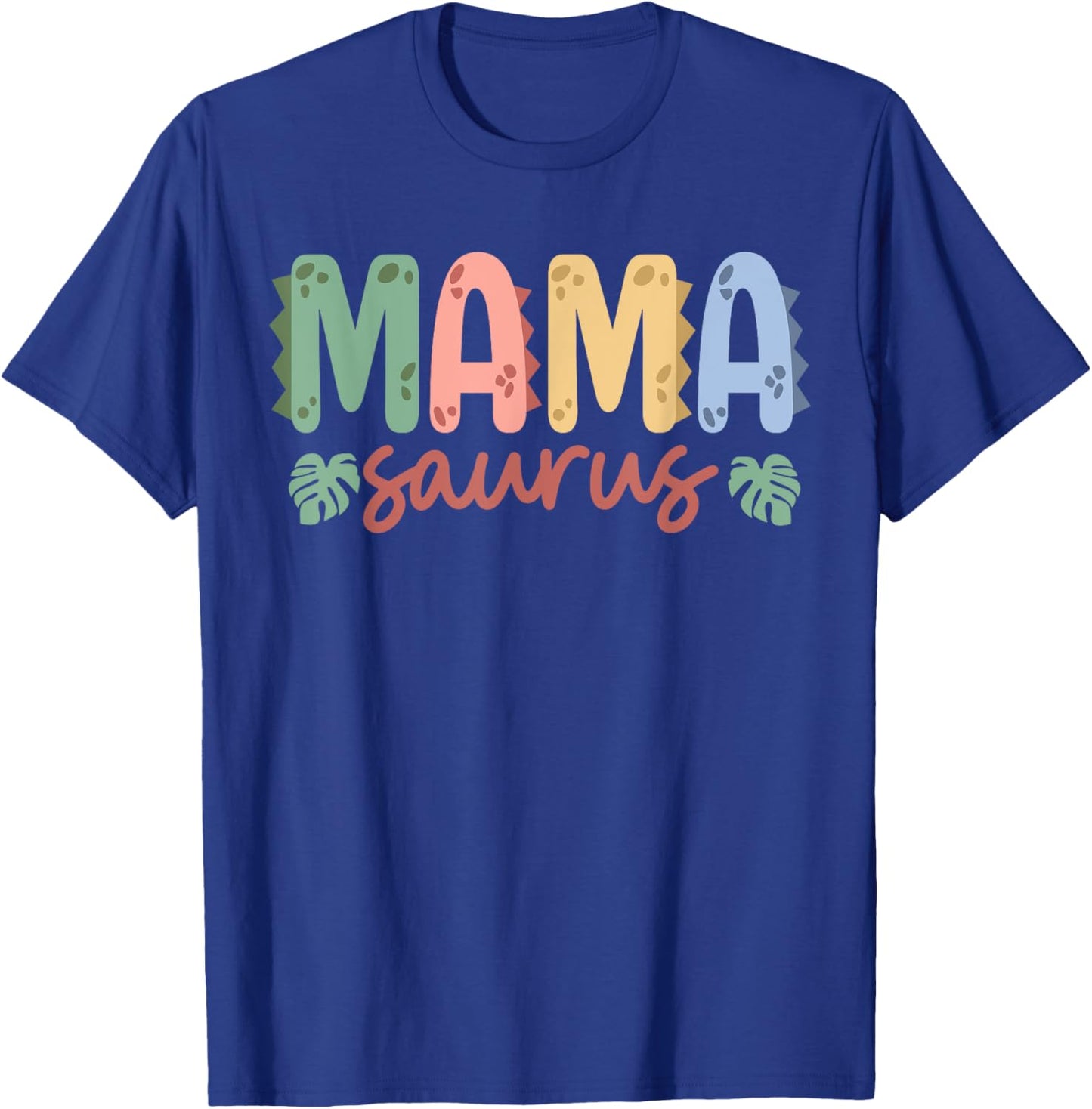 Mama Saurus Dad Dinosaur Birthday Family Matching T-Shirt - T-Shirt | Royal