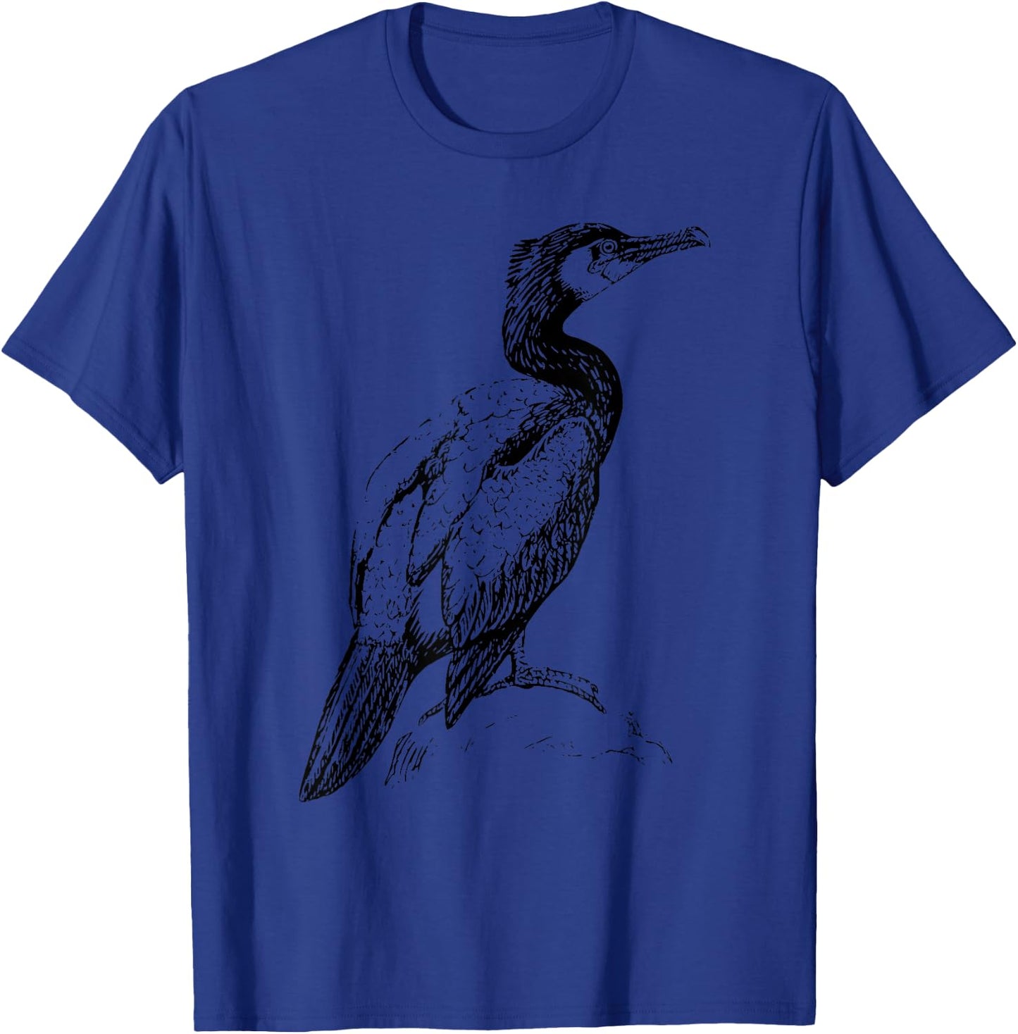 Cormorant Bird T-Shirt - T-Shirt | Royal