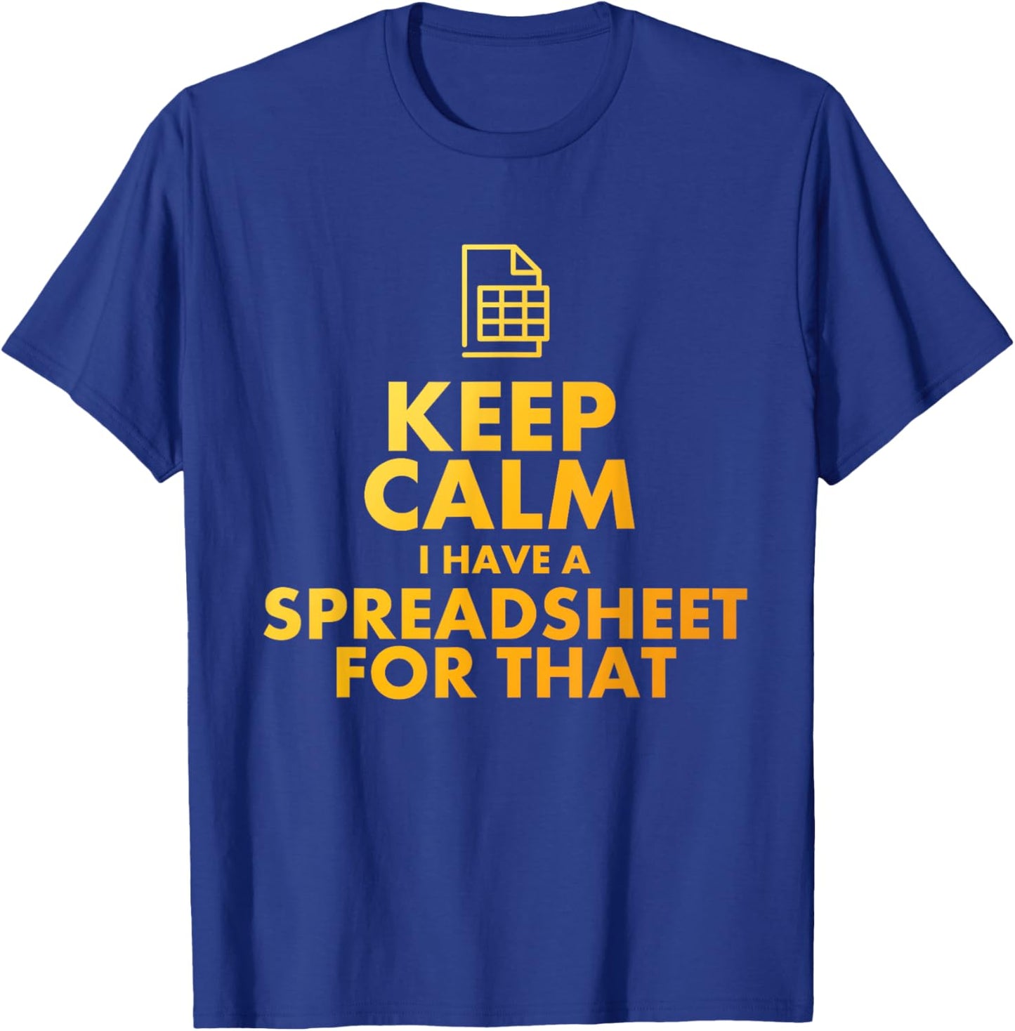 Best Accountant Design Women Accounting Spreadsheet T-Shirt - T-Shirt | Royal