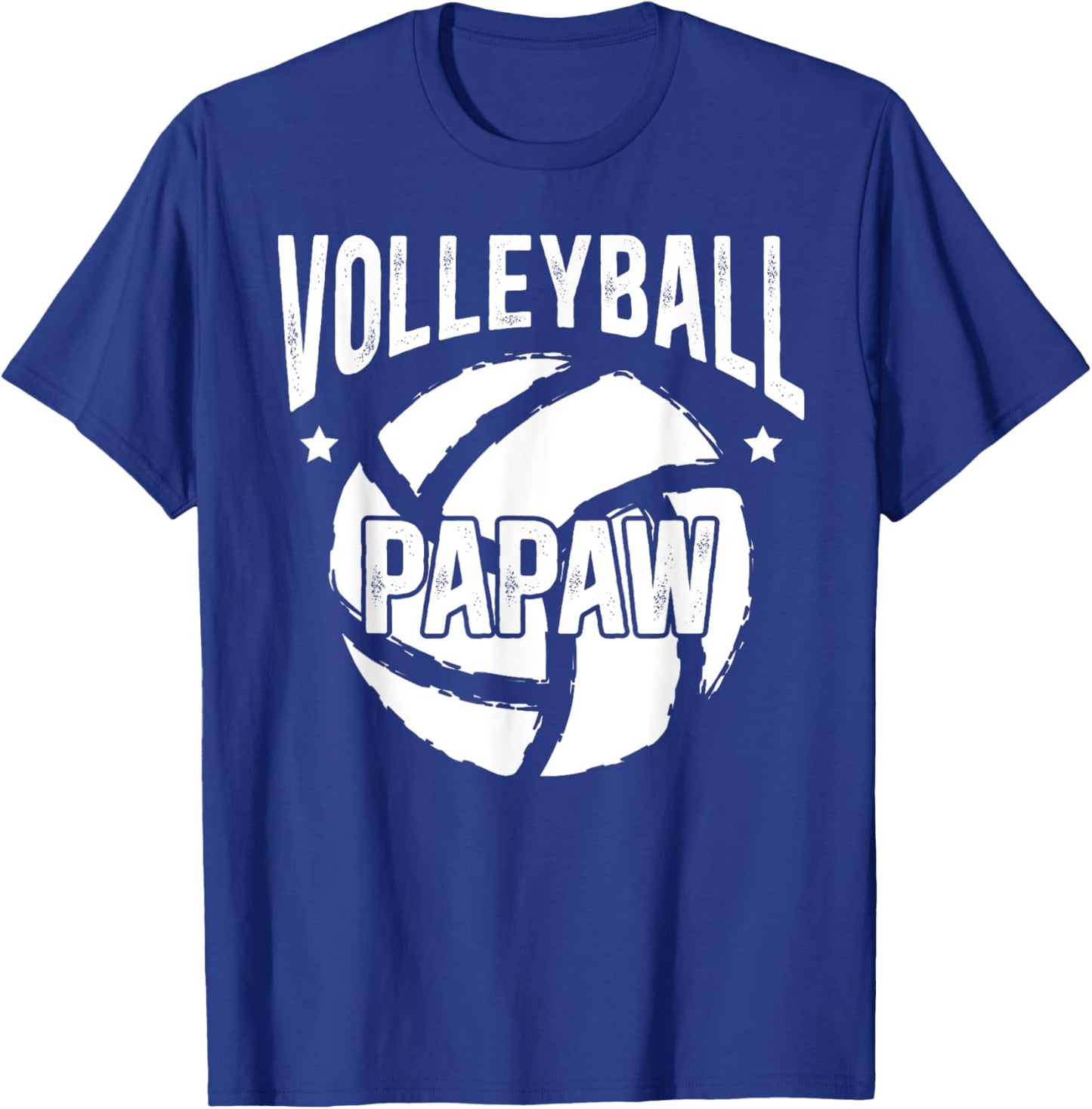 Volleyball Papaw Grandpa Papaw Of A Volleyball Player T-Shirt - T-Shirt | Royal