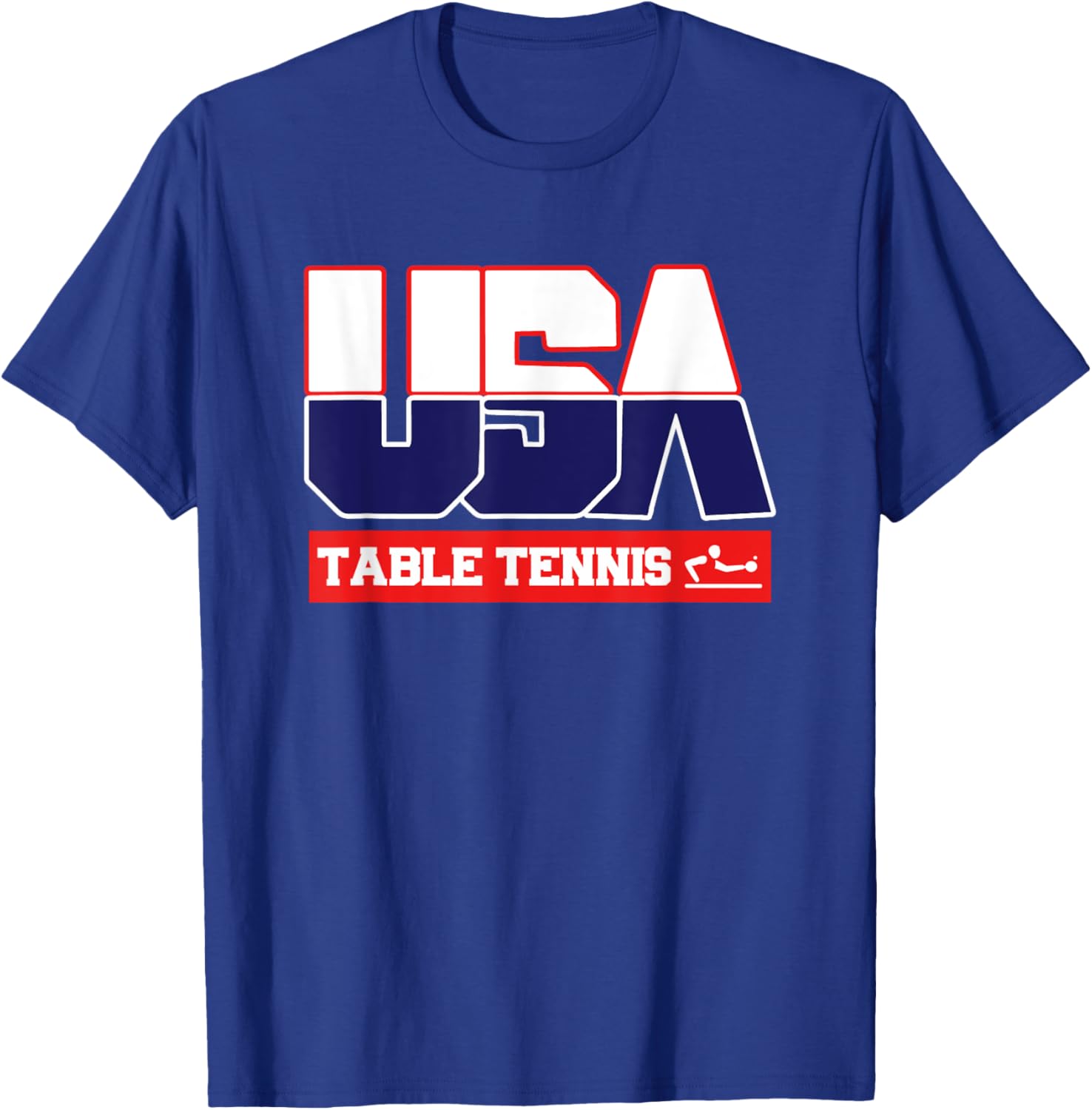 USA Team Table Tennis - men & women American sports T-Shirt - T-Shirt | Royal