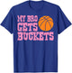 CAT Basketball-Shirt My Bro Gets Buckets Women Youth Kids Girls T-Shirt - T-Shirt | Royal