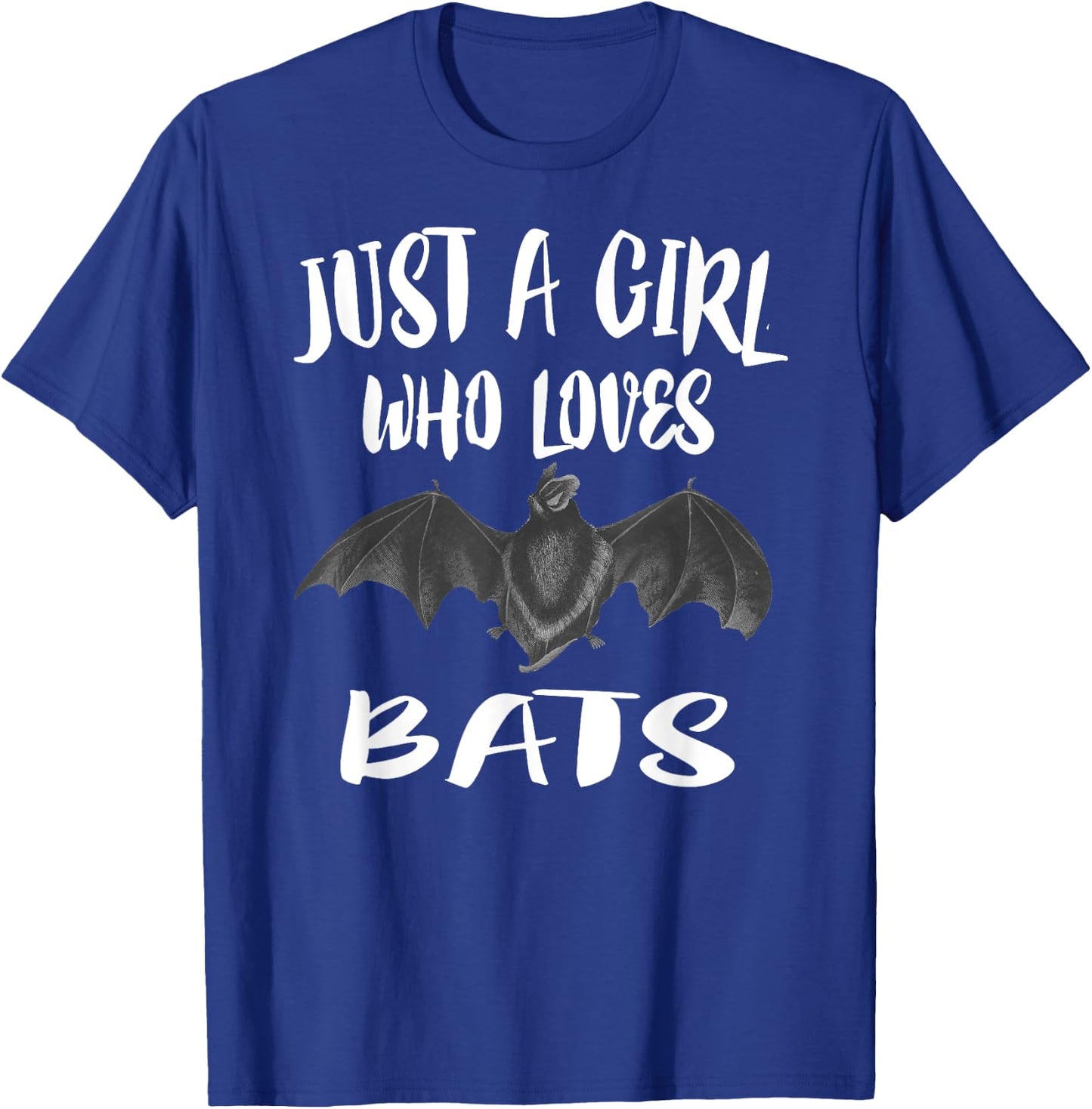 Just A Girl Who Loves Bats Animal Lover Gift T-Shirt - T-Shirt | Royal