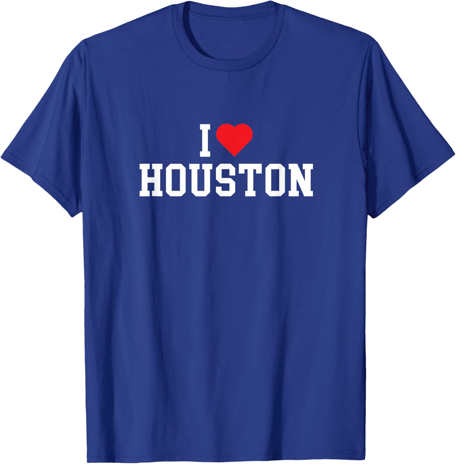 Houston - I Love Houston - Throwback Design - Classic T-Shirt - T-Shirt | Royal