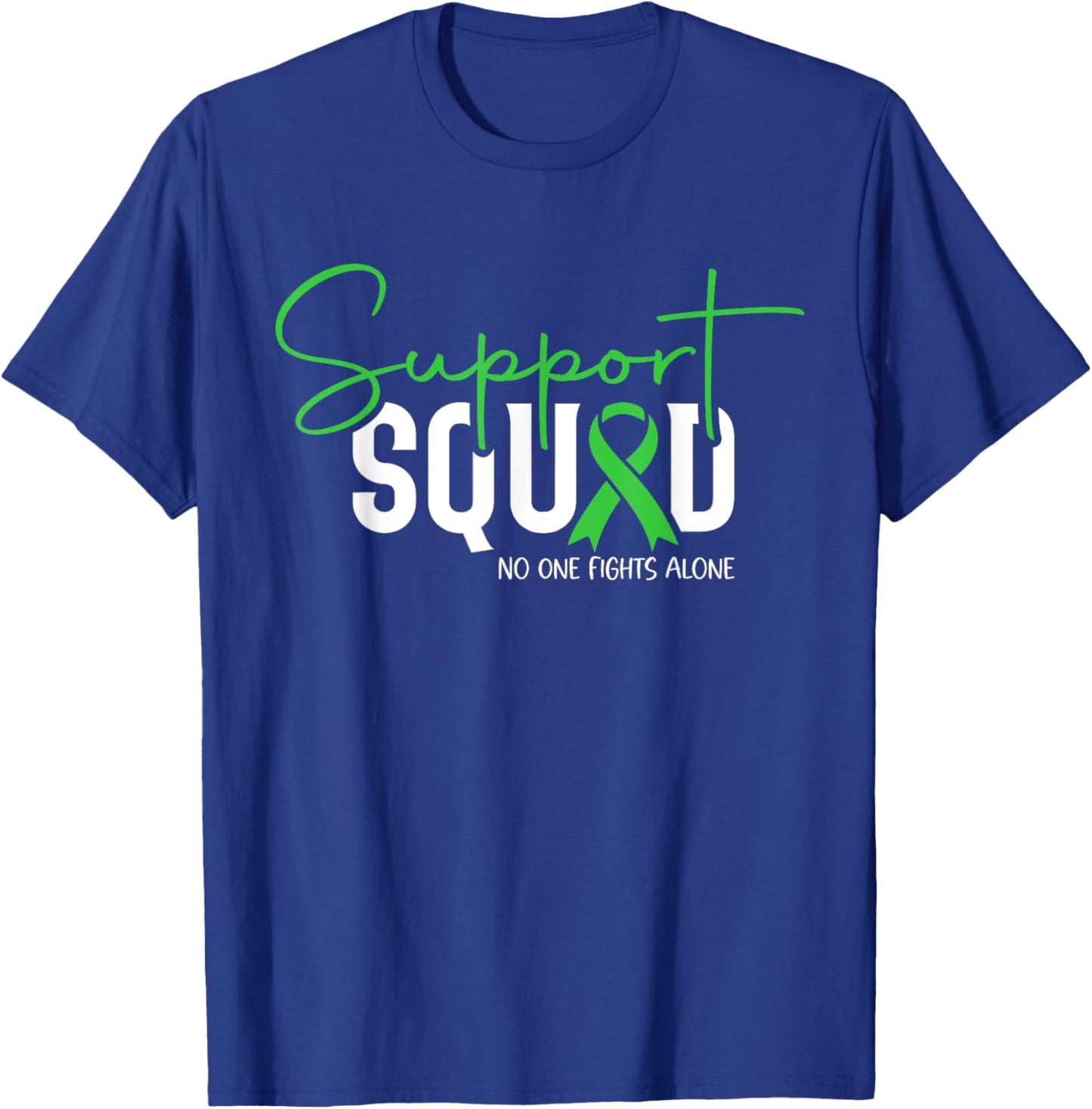 Support Squad Mental Health Awareness Matters Green Ribbon T-Shirt - T-Shirt | Royal