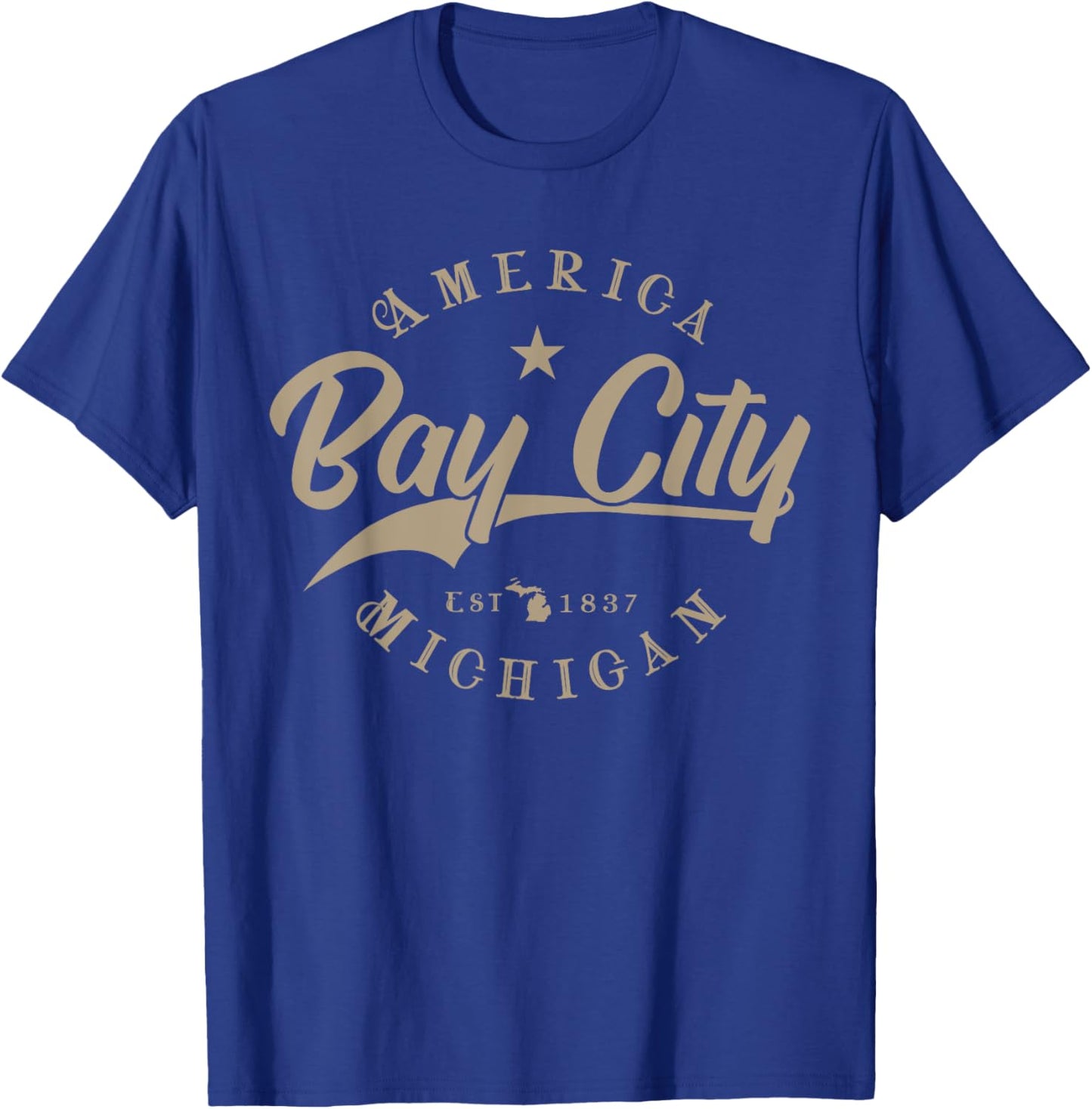 Bay City MI | Michigan T-Shirt - T-Shirt | Royal