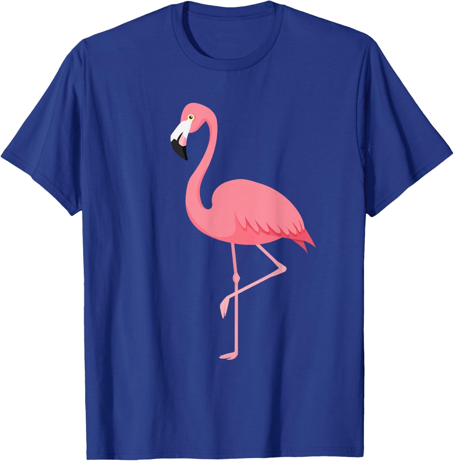 Cute Lady Women Pink Flamingo Cartoon Adorable Simple T-Shirt - T-Shirt | Royal