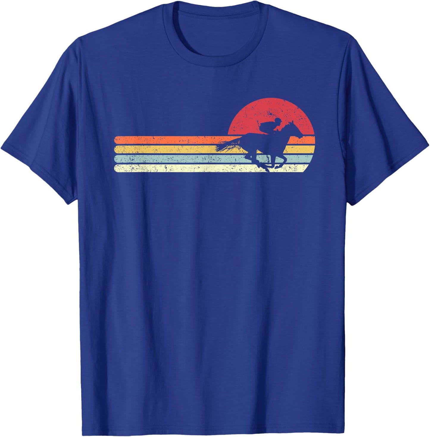 Horse Racing Shirt. Retro Style For Jockey T-Shirt - T-Shirt | Royal