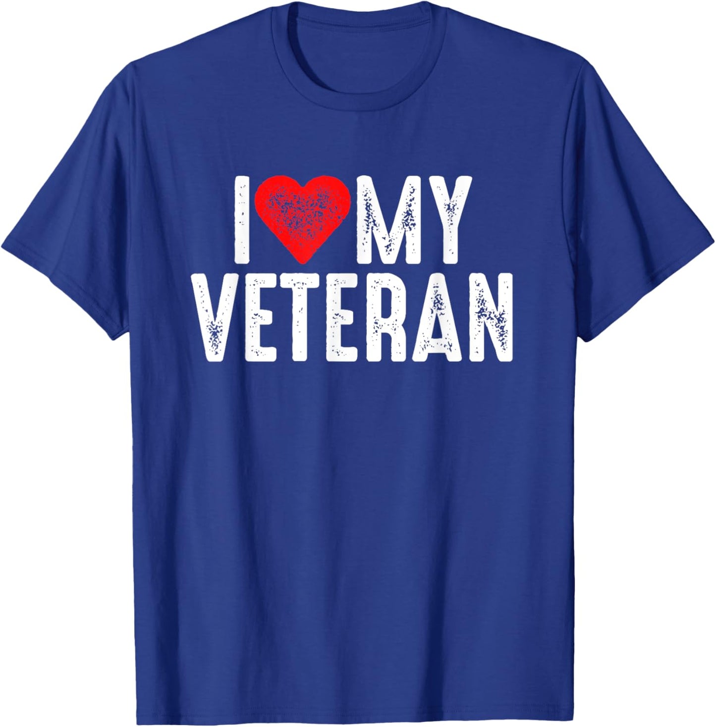 I Love My Veteran T-Shirt - T-Shirt | Royal