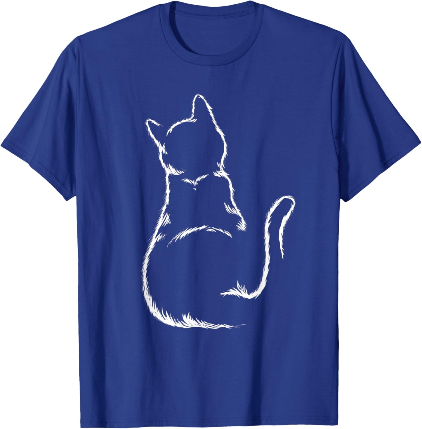 Cats Silhouette Kitten Heart Love Girl Boys Children T-Shirt - T-Shirt | Royal