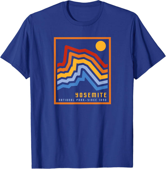 Yosemite National Park Vintage T-Shirt - T-Shirt | Royal
