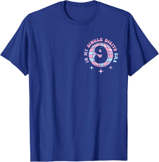 Kids It's My 9th Birthday, In My Single Digits Era Girls T-Shirt - T-Shirt | Royal