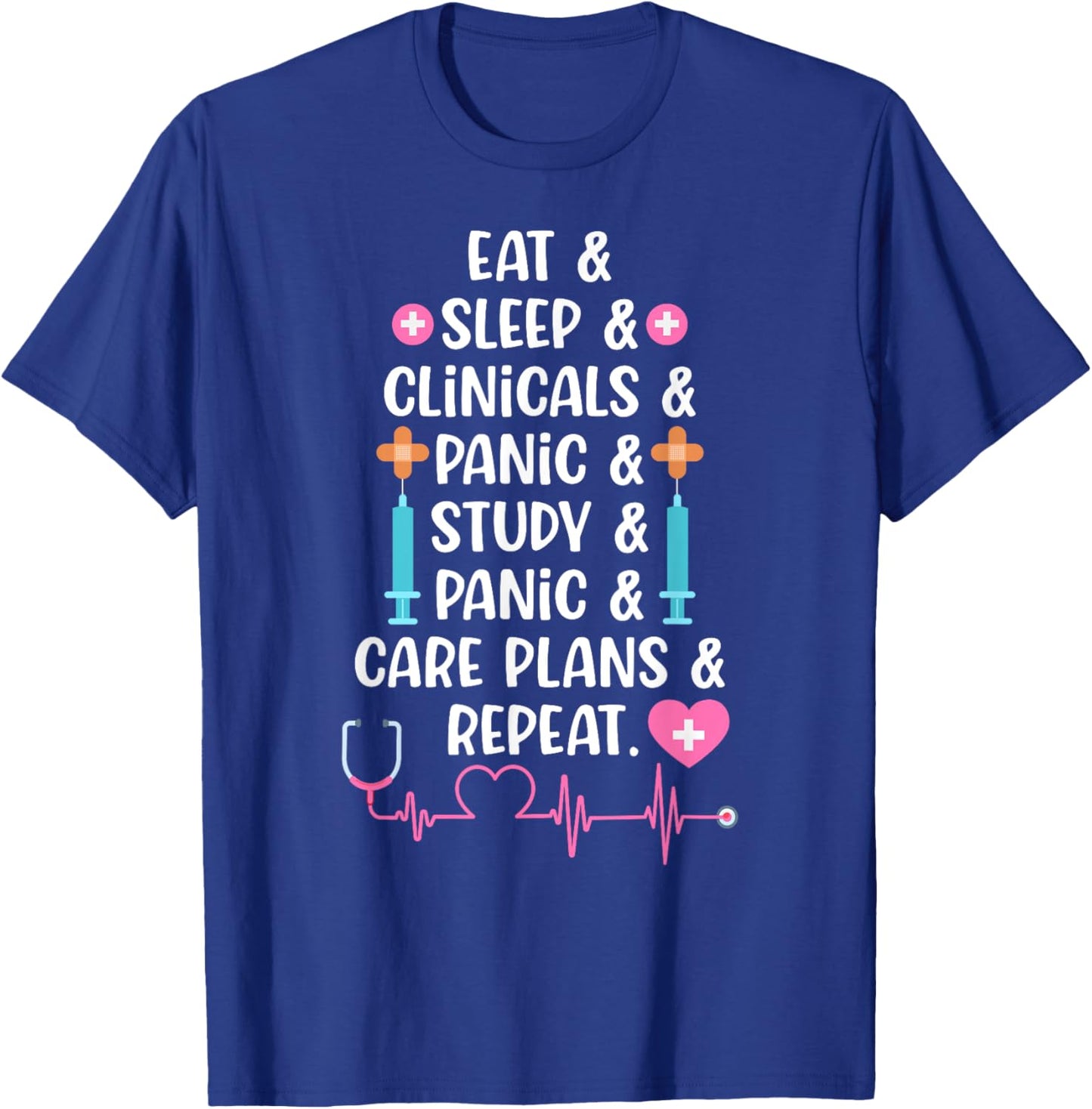 Nursing Student Future Nurse In Progress Nursing Degree T-Shirt - T-Shirt | Royal