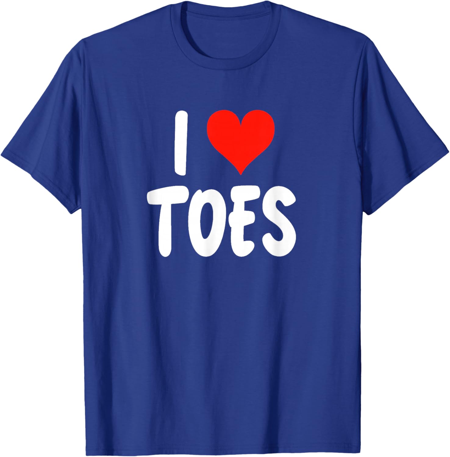 I Love Toes Heart Funny Cute Sarcastic Podiatrist Podiatry T-Shirt - T-Shirt | Royal