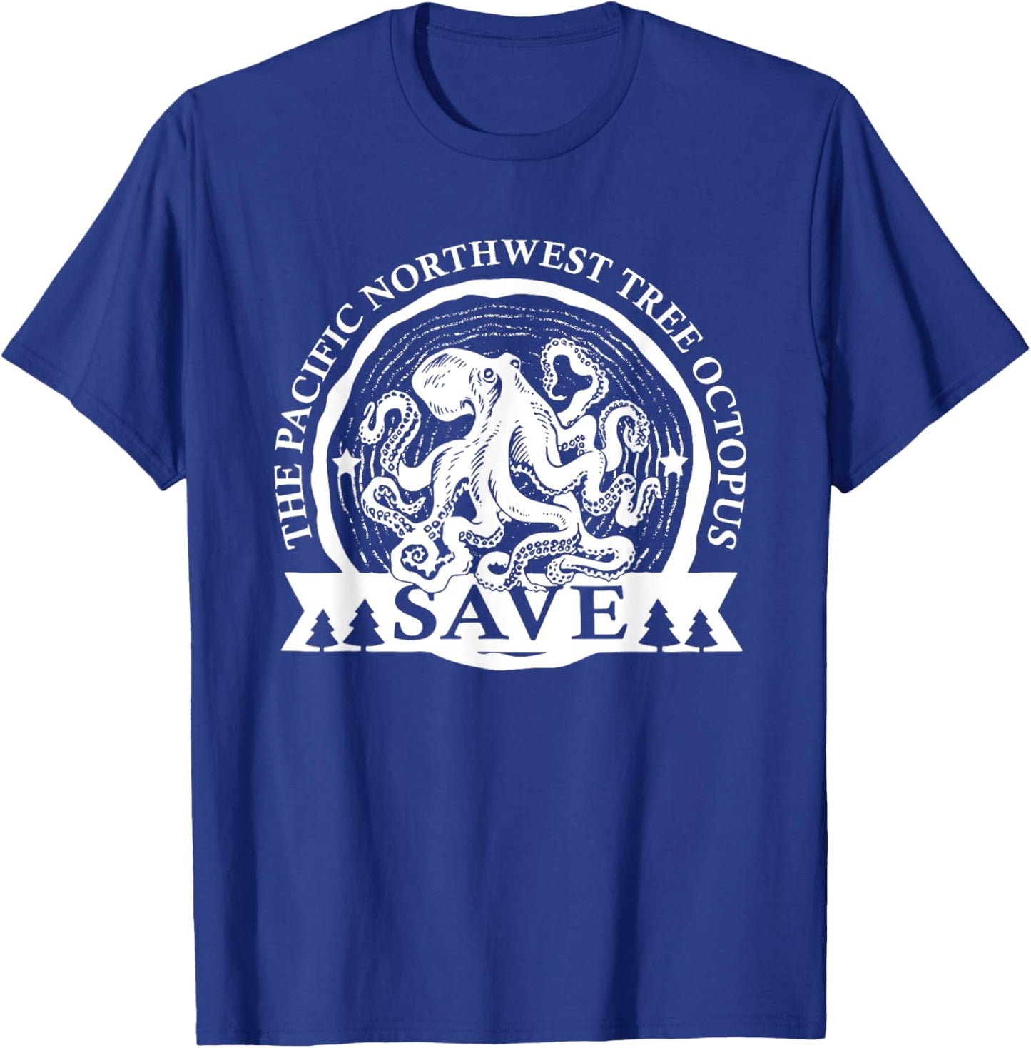 Northwest Pacific Tree Octopus The Save apparel T-Shirt - T-Shirt | Royal