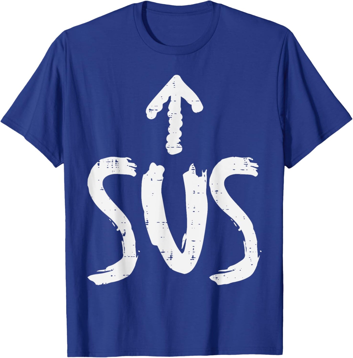 Sus Up Arrow Funny Saying Gaming Meme Suspicious Men Boy Kid T-Shirt - T-Shirt | Royal