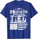 On Friday We Wear Red Friday Military Support troops US Flag T-Shirt - T-Shirt | Royal