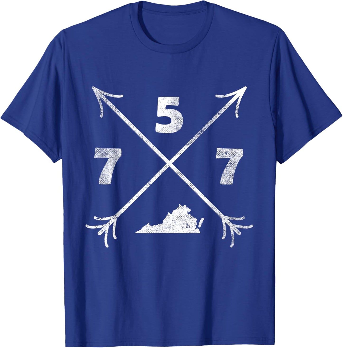 Virginia Beach Virginia VA | area code 757 T-Shirt - T-Shirt | Royal