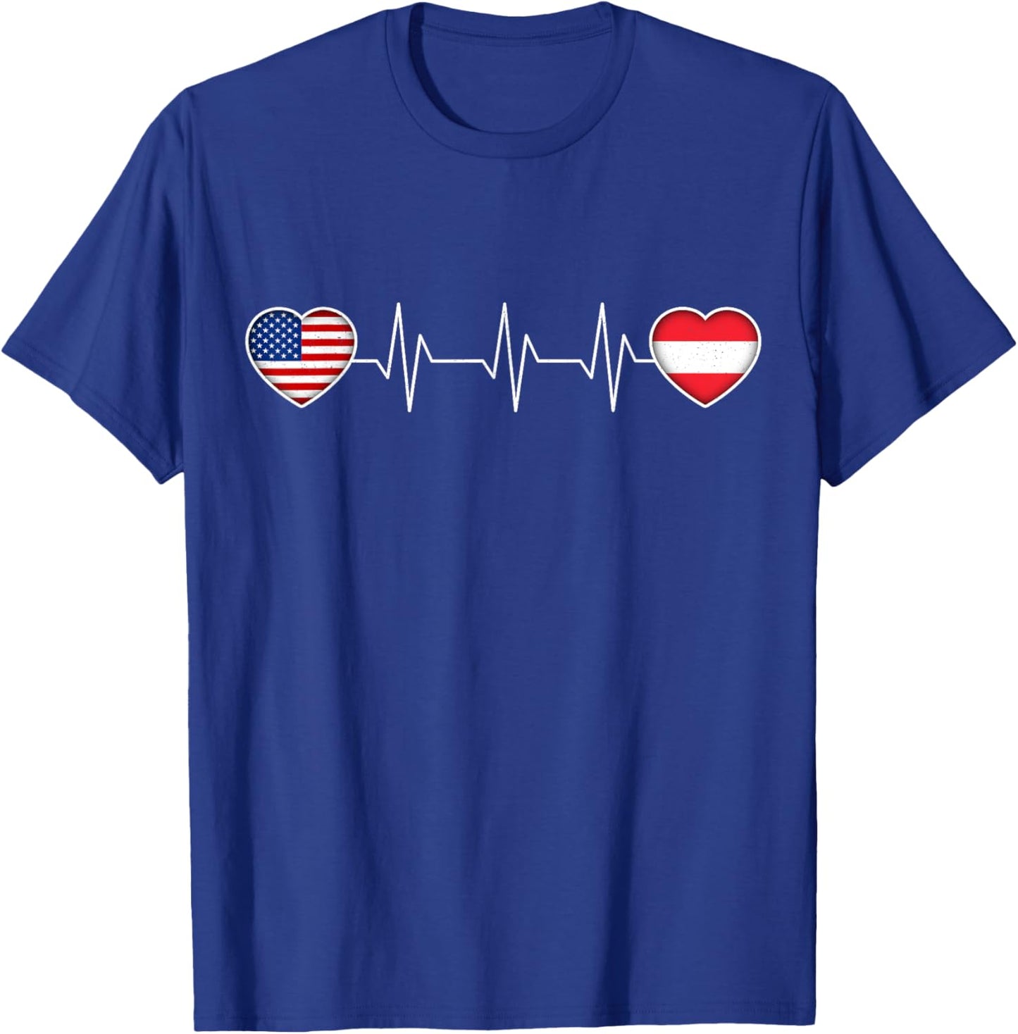 Austria & USA T-Shirt - T-Shirt | Royal