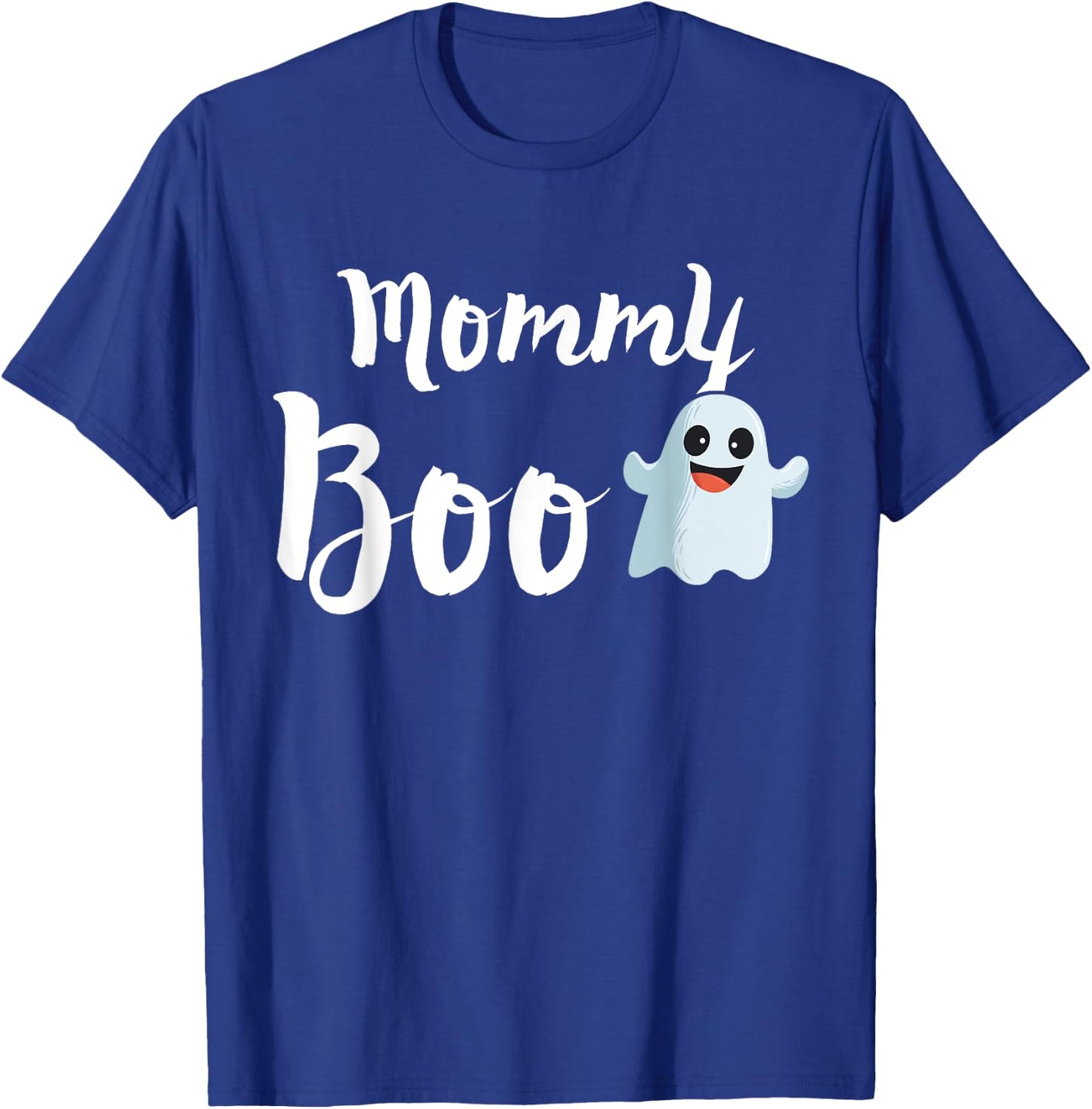 Mommy Boo Halloween Family Matching Ghost Mom Shirt T-Shirt - T-Shirt | Royal