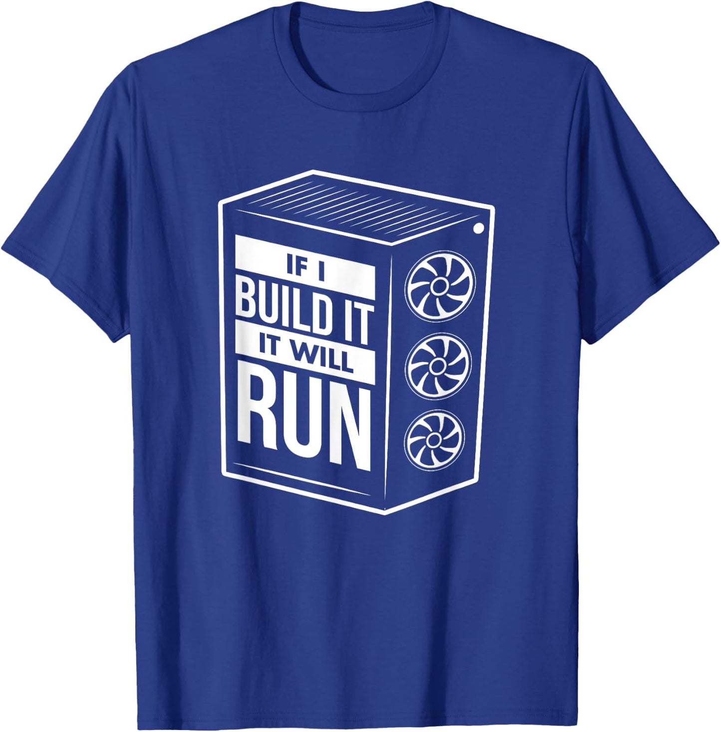 Funny PC Builder Shirt - Computer Builder & PC Gamer Gift T-Shirt - T-Shirt | Royal