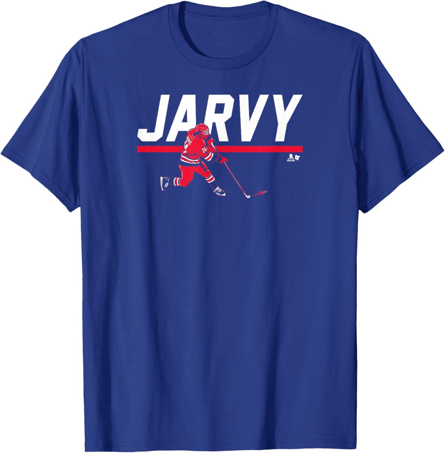 Seth Jarvis - Jarvy - Carolina Hockey T-Shirt - T-Shirt | Royal