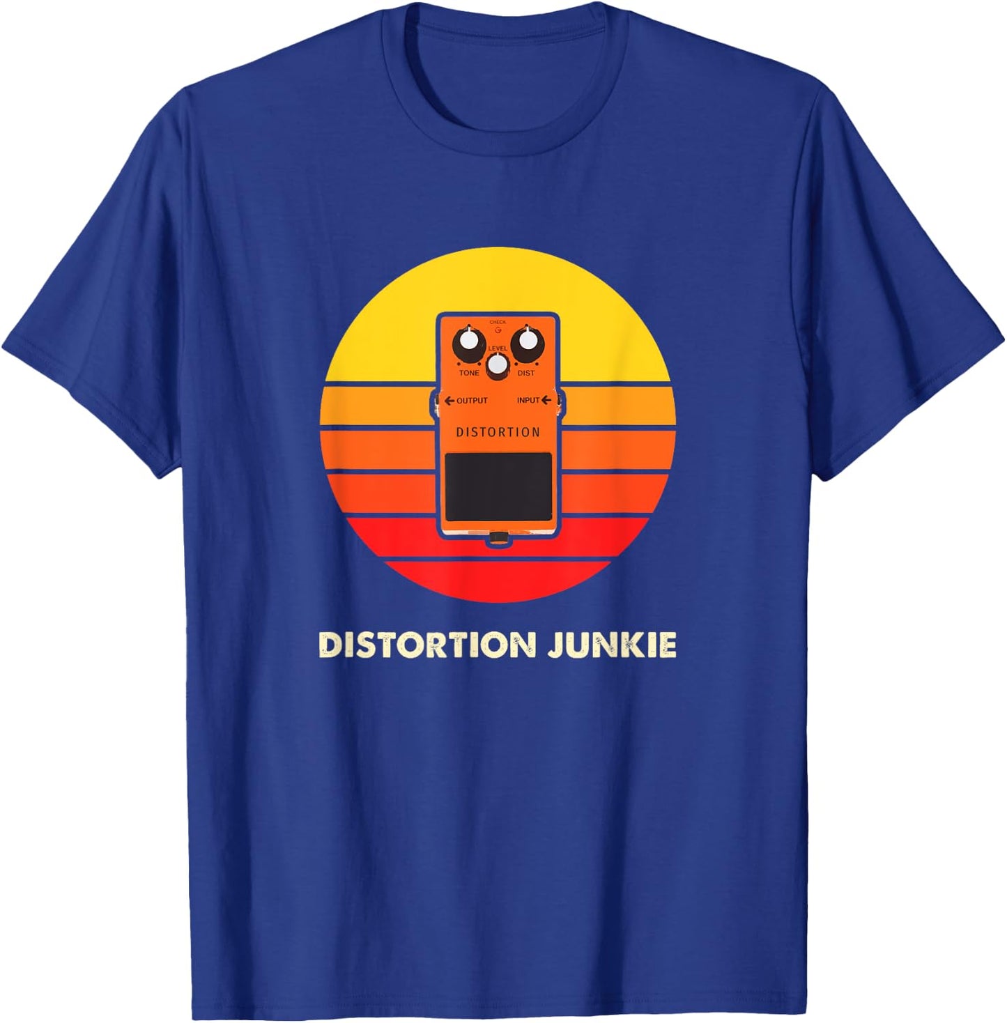 Electric Guitar Player Distortion Pedal Gift T-Shirt - T-Shirt | Royal