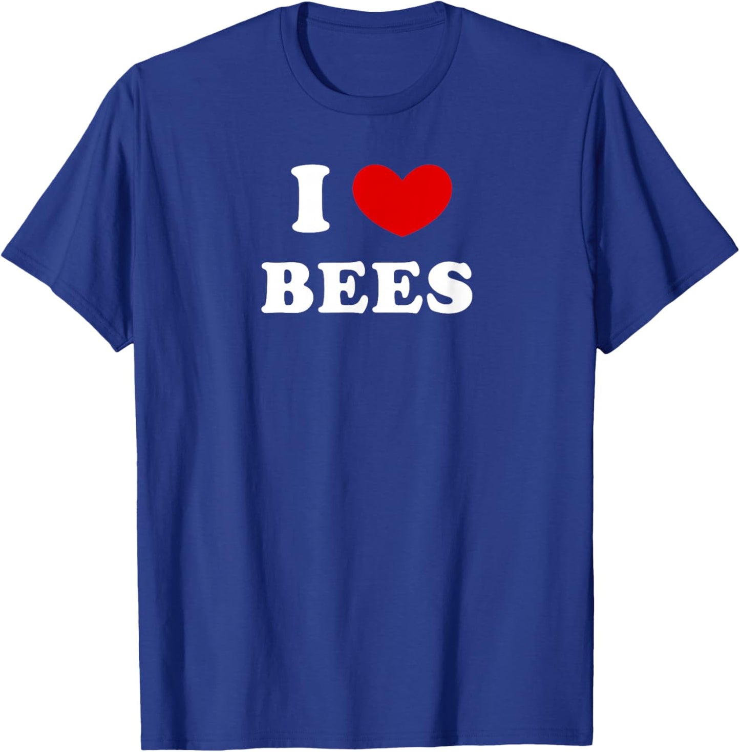 I Love Bees, I Heart Bees T-Shirt - T-Shirt | Royal