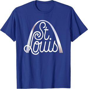 Saint Louis Missouri Souvenir Gateway Arch Traveler Present T-Shirt - T-Shirt | Royal