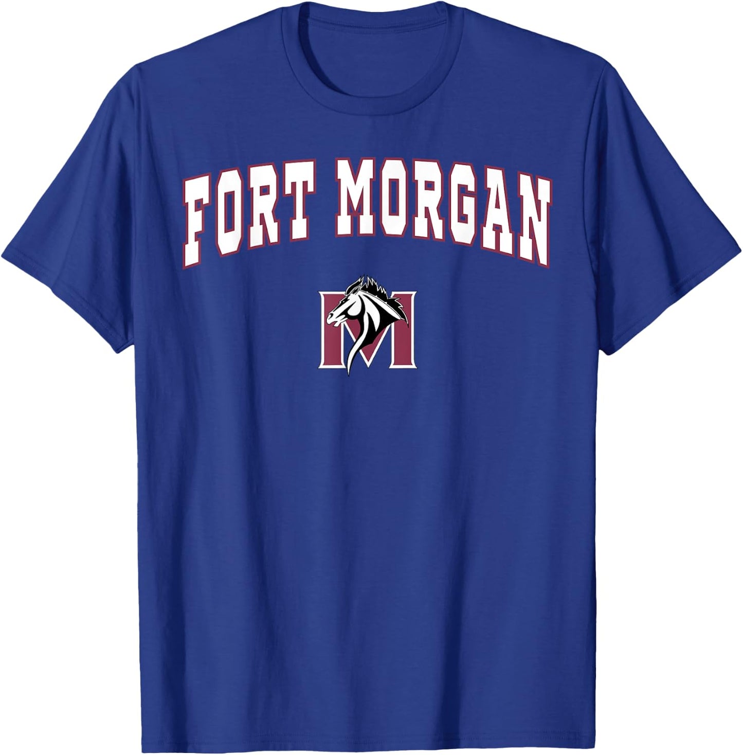 Fort Morgan High School Mustangs C2 T-Shirt - T-Shirt | Royal