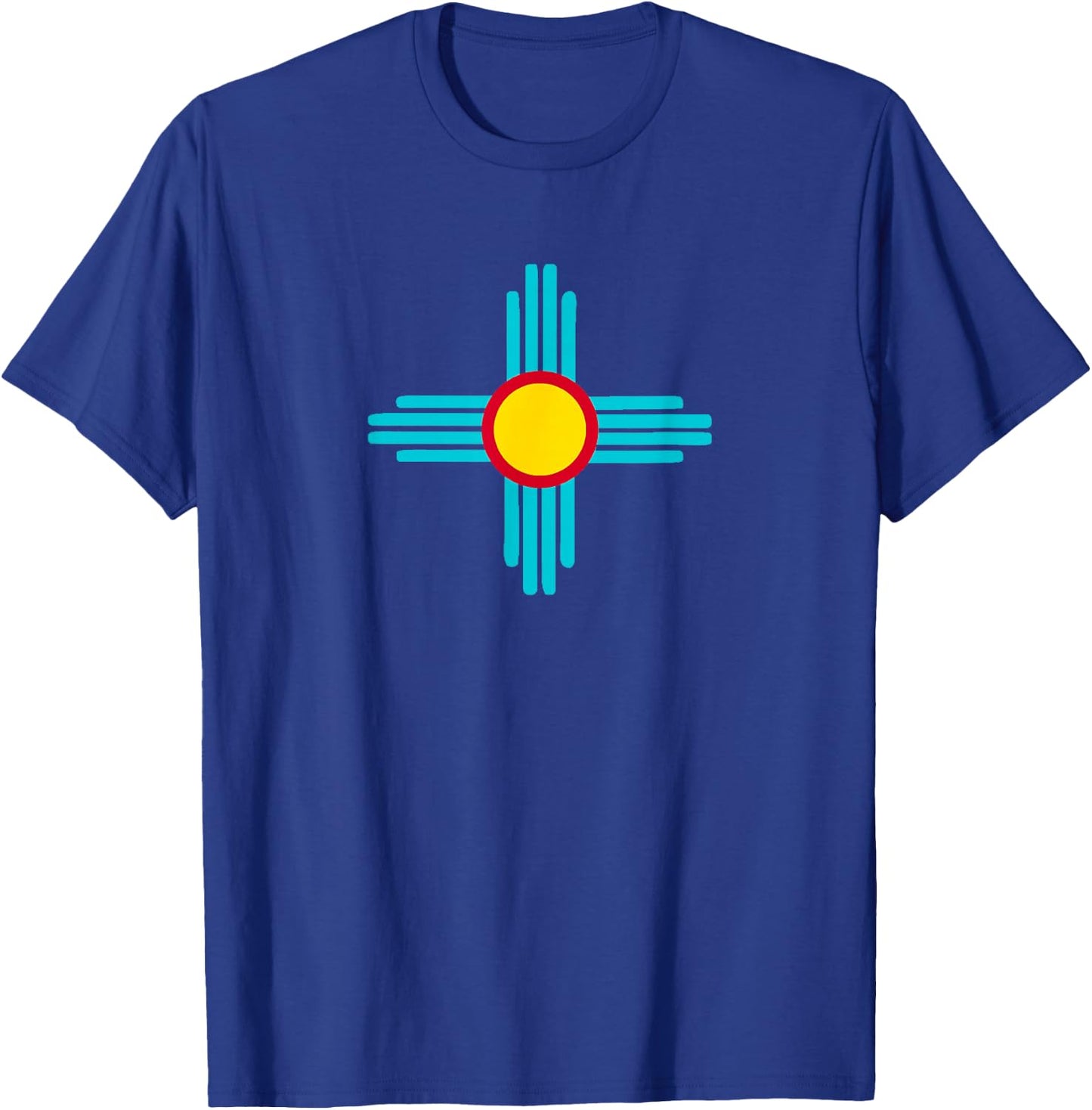 New Mexico State Zia Vintage Retro-Modern Design T-Shirt - T-Shirt | Royal