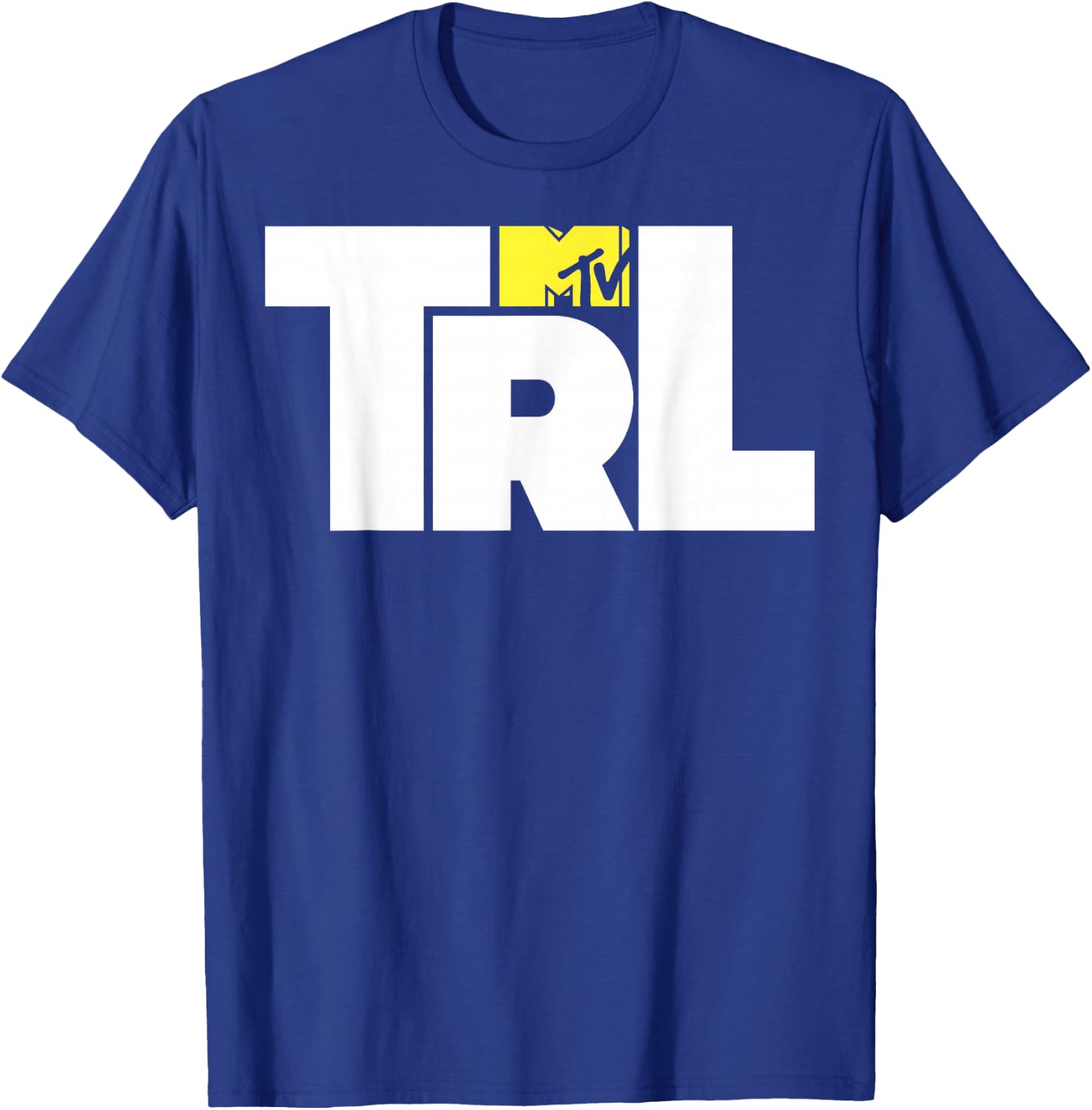 MTV TRL Simple Mid Chest Logo Graphic T-Shirt - T-Shirt | Royal