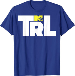 MTV TRL Simple Mid Chest Logo Graphic T-Shirt - T-Shirt | Royal