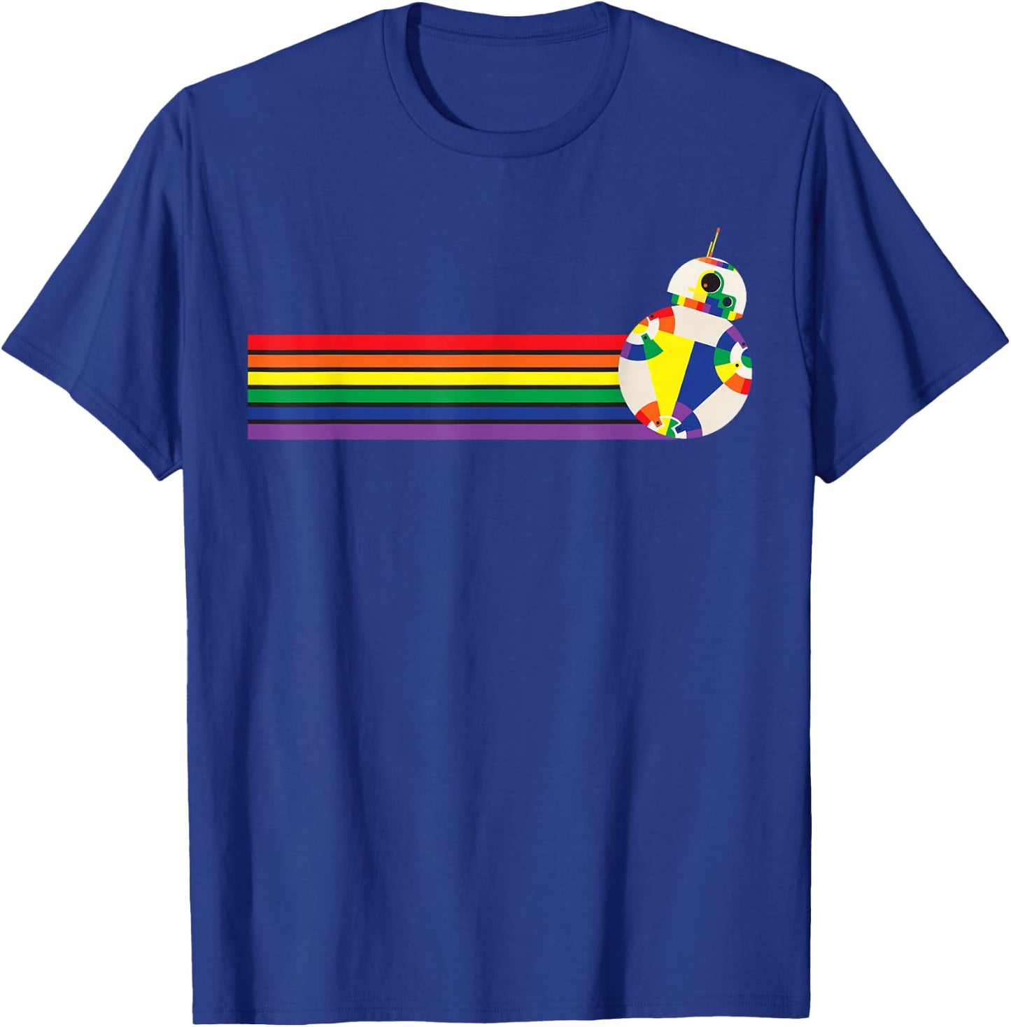 Star Wars BB-8 Rainbow T-Shirt - T-Shirt | Royal
