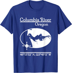 Columbia River - Oregon T-Shirt - T-Shirt | Royal